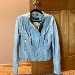 Light blue Moto Jacket